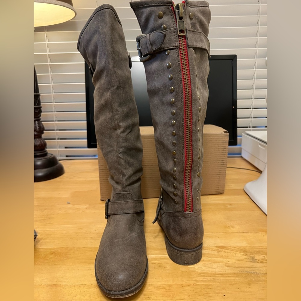 Madden Girl Faux Suede Boots